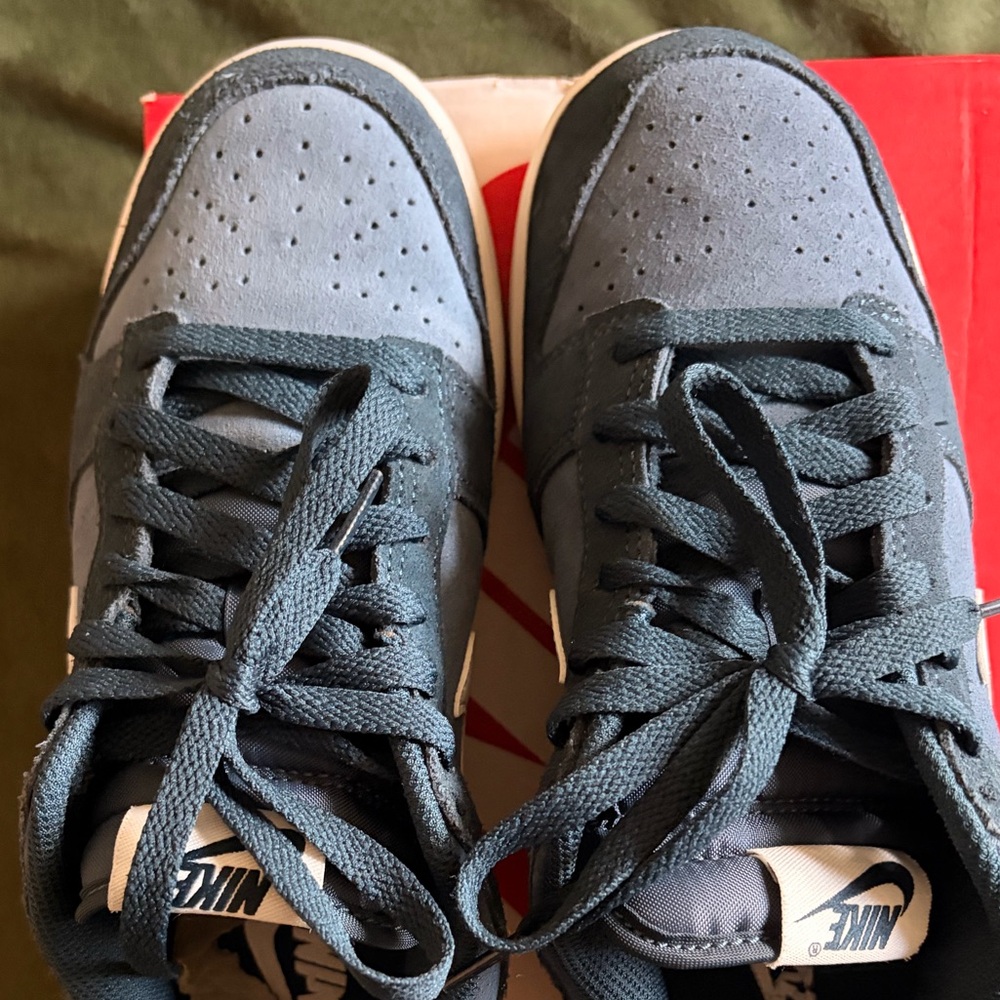 Nike Dunk Low Retro SE in Navy and White - Picture 4 of 4